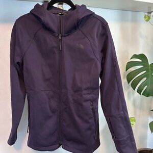 North Face - Women's Apex Risor Hoodie Softshell Jacket M Dark Eggplant Purple